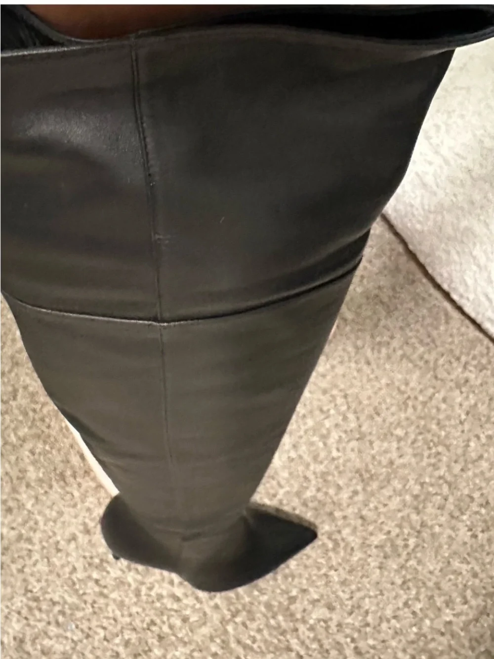 Gianvito Rossi Bea Cuissard Black Leather Over-the-Knee Boots